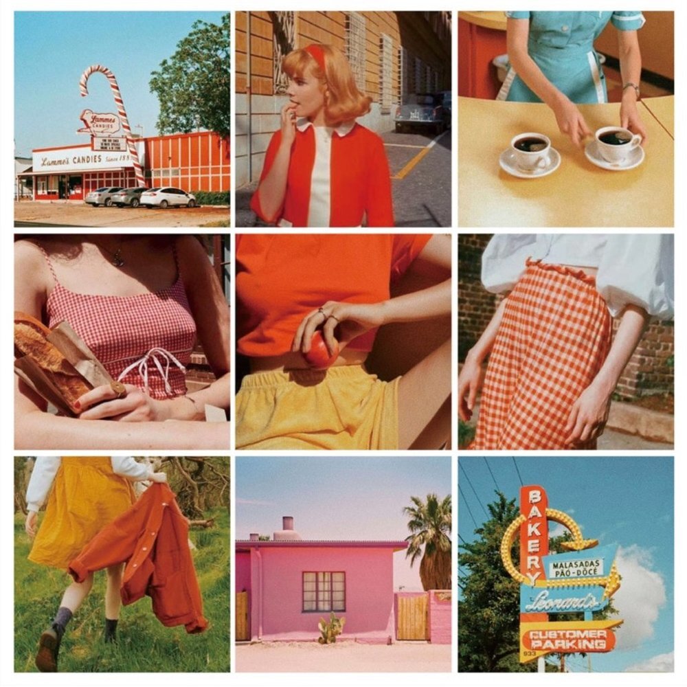 Retro Mid Century Modern photo note cards postcards